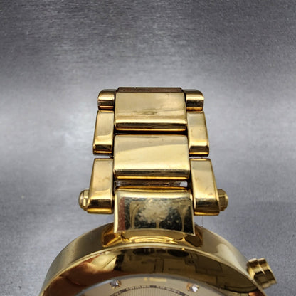 Michael Kors Parker Watch Women 39mm Champagne Dial Gold Tone Chronograph NewBat4