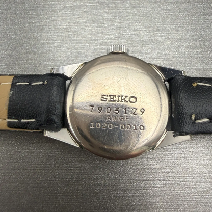 Seiko Queen Watch Women 19mm Silver Dial Silver Tone Round 1020-0010 VTG Works10