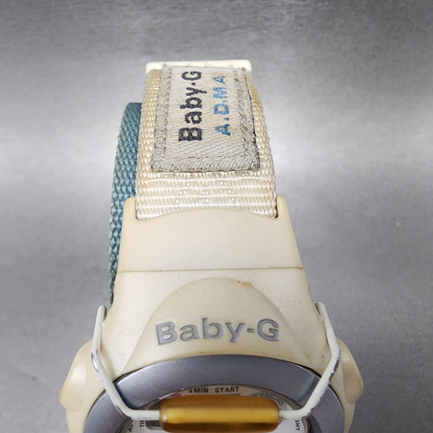 Casio baby G Watch Women 41mm Digital Cream Case Round Alarm Chrono New Battery4