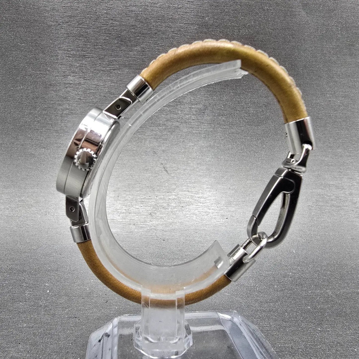 Coach Watch Women 23mm Silver Dial Silver Tone Round 0252 New Battery6