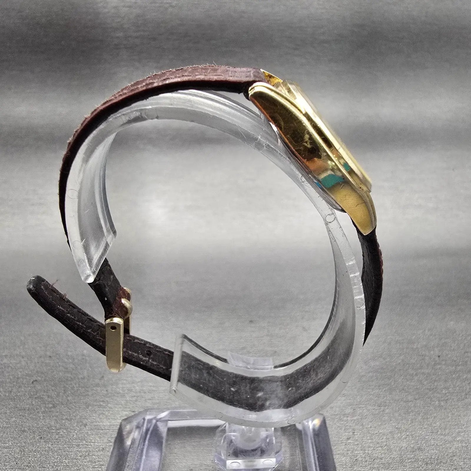 Citizen CQ Watch Women 23mm Gold Dial Gold Tone Daydate 6000-S19970 New Battery8