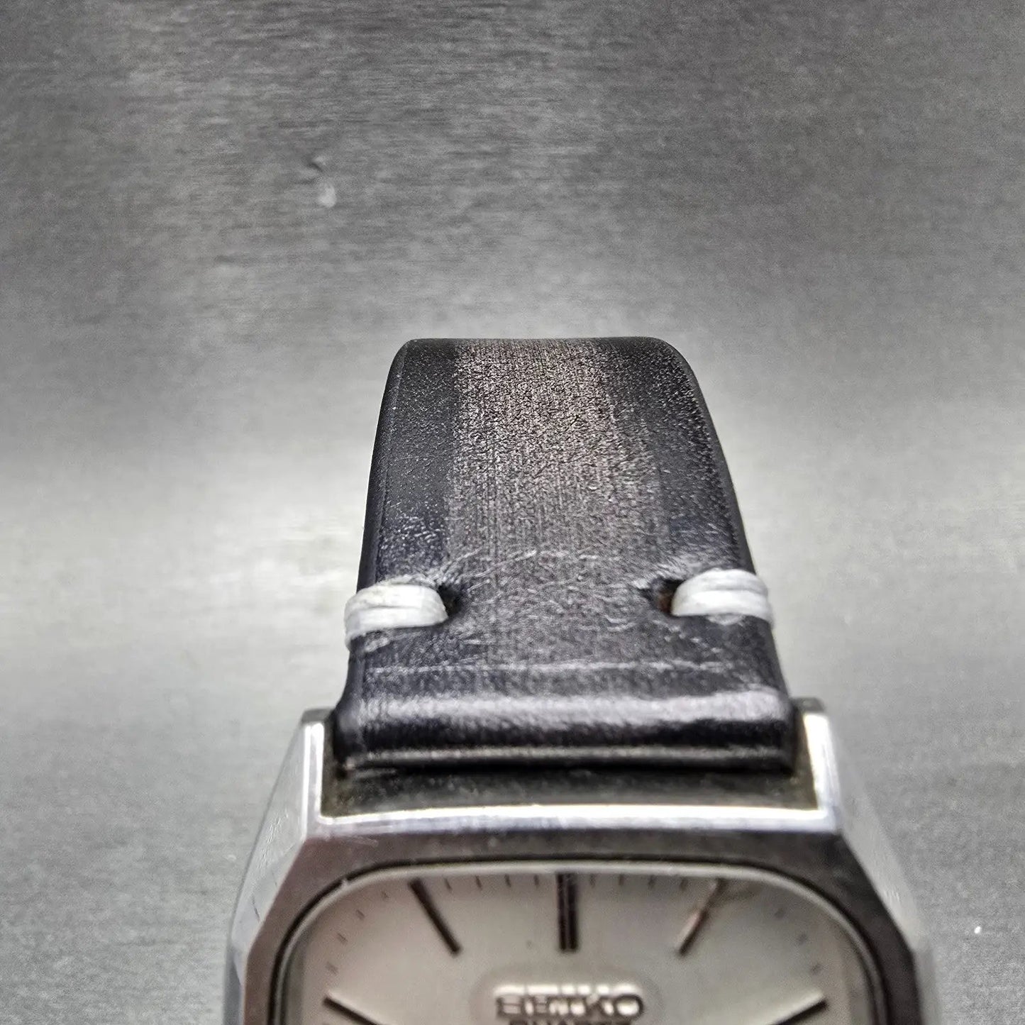 Seiko SQ Watch Men 32mm Silver Dial Silver Tone Daydate 8123-5129 New Battery VH4