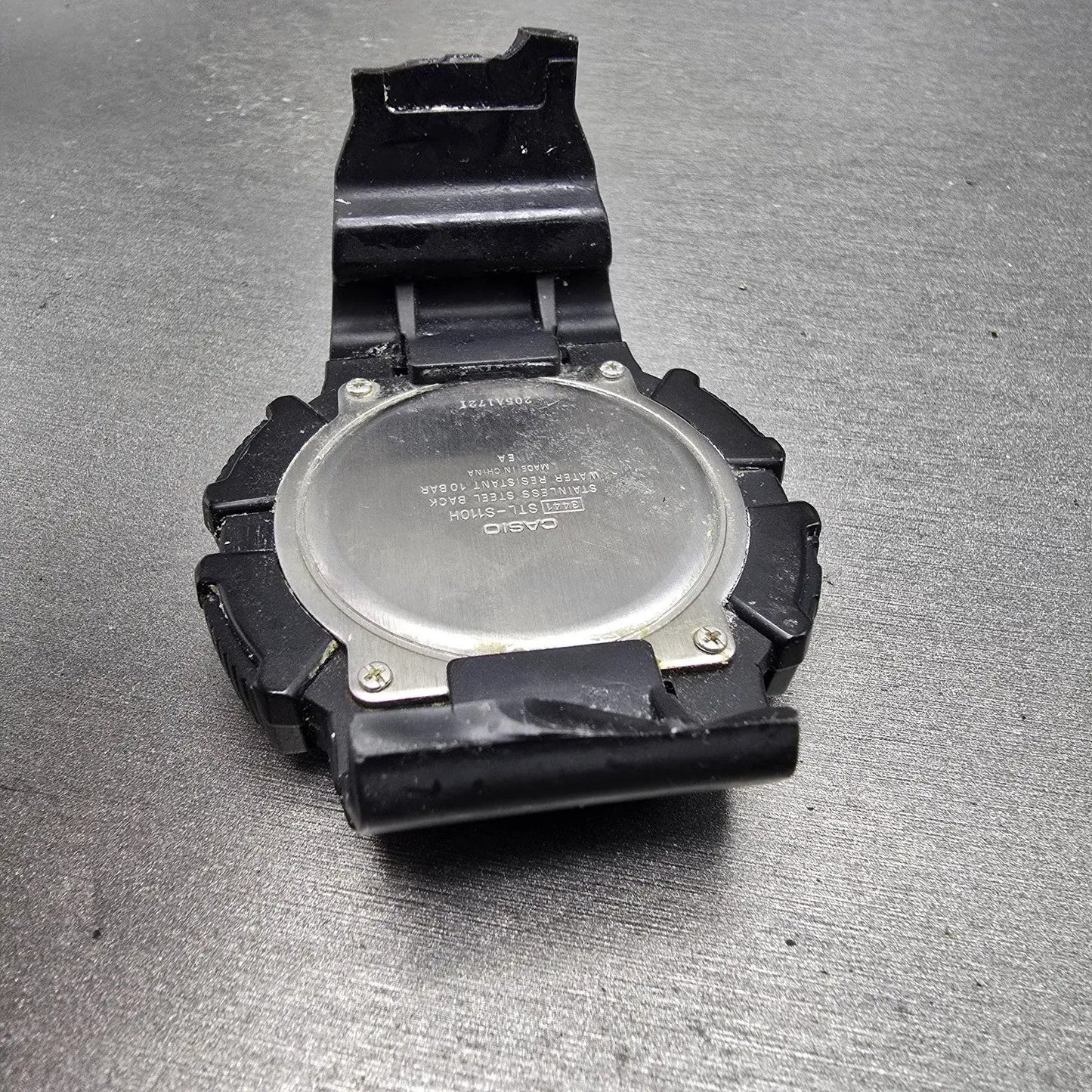 Casio STL-S110H Watch Men 53mm Black Alarm Chronograph Digital Solar Works8