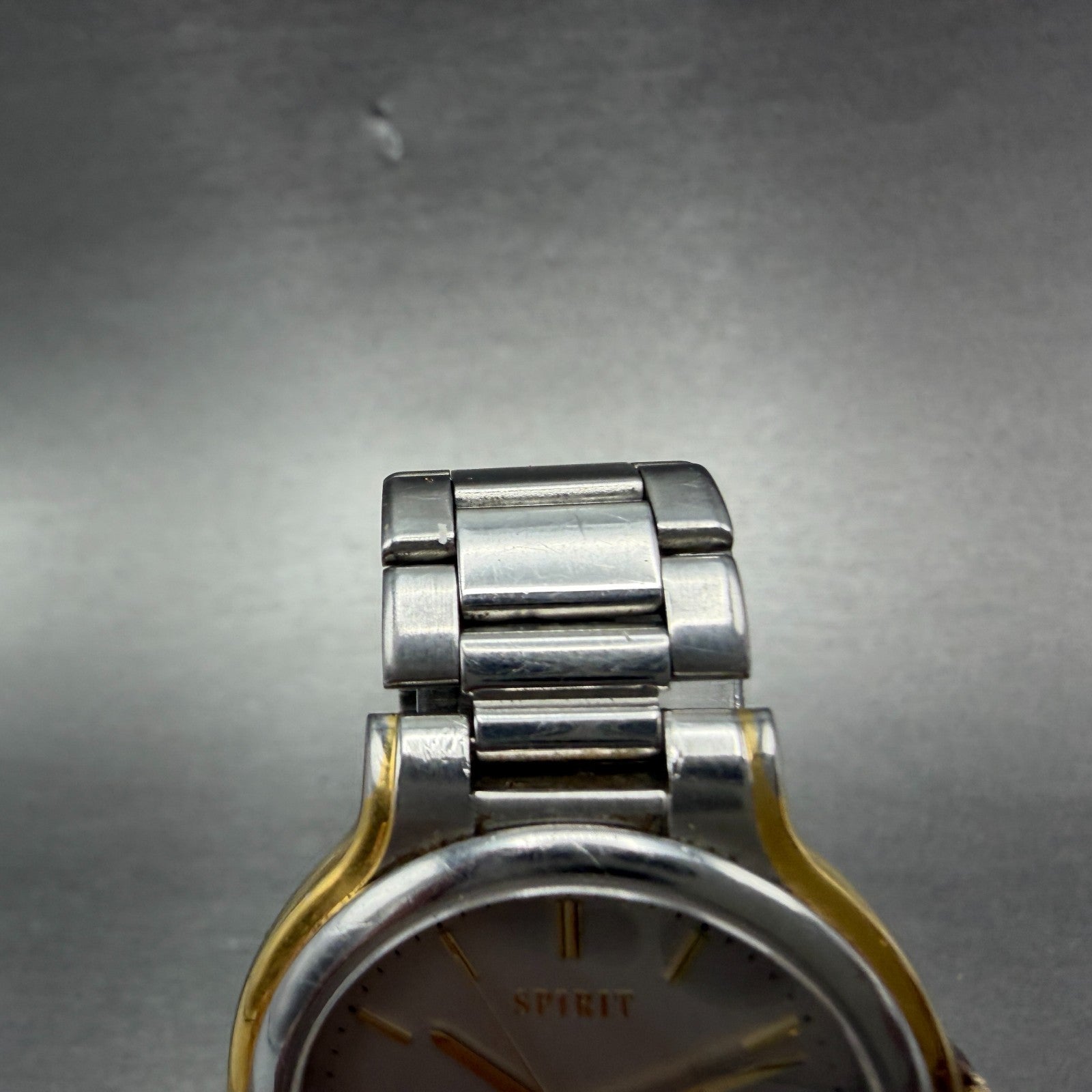 Seiko Spirit Watch Unisex 32mm Gray Dial Two Tone Round 5E31-6C30 New Battery4