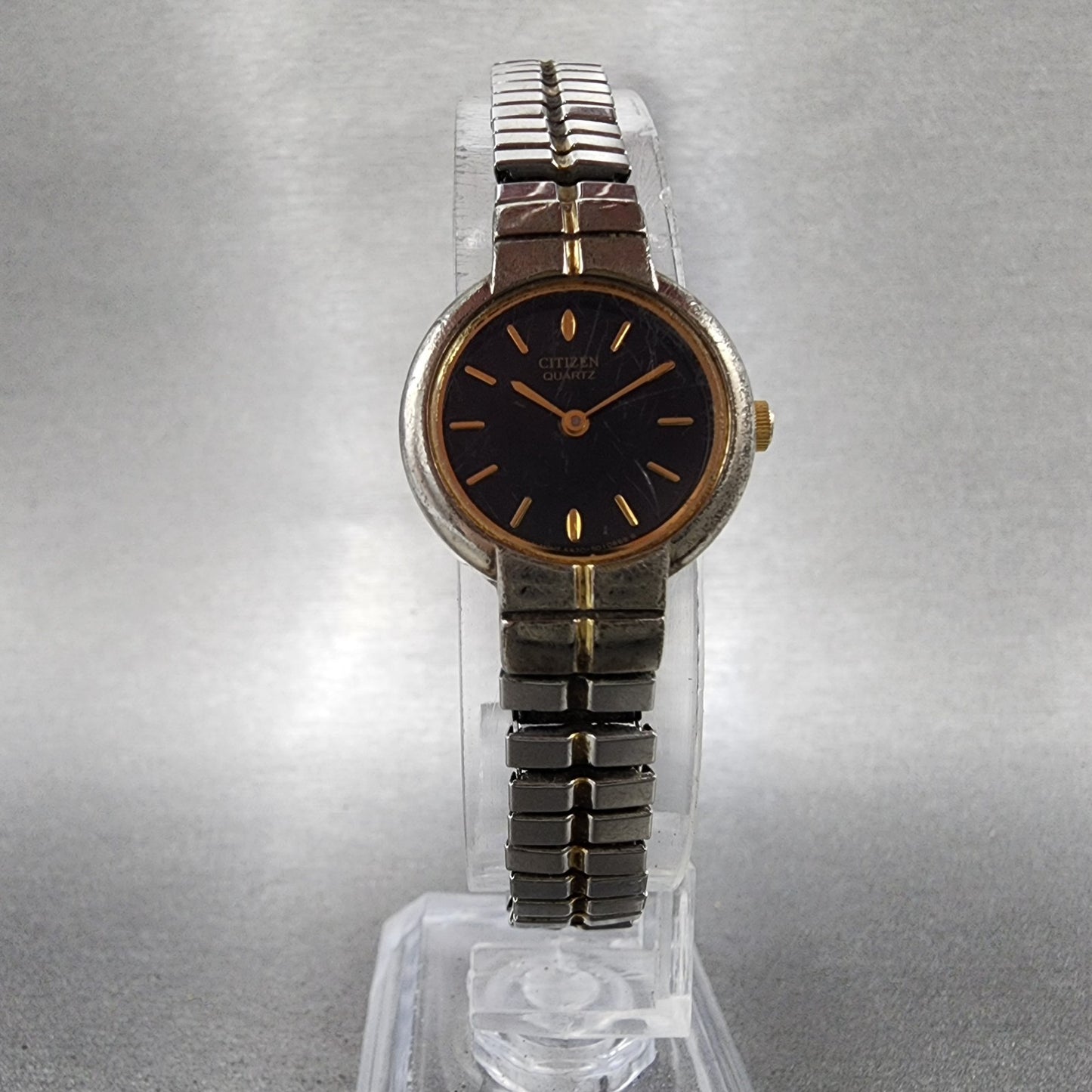 Citizen Watch Women 21mm Black Dial Two Tone Round 5920S006007 New Battery5