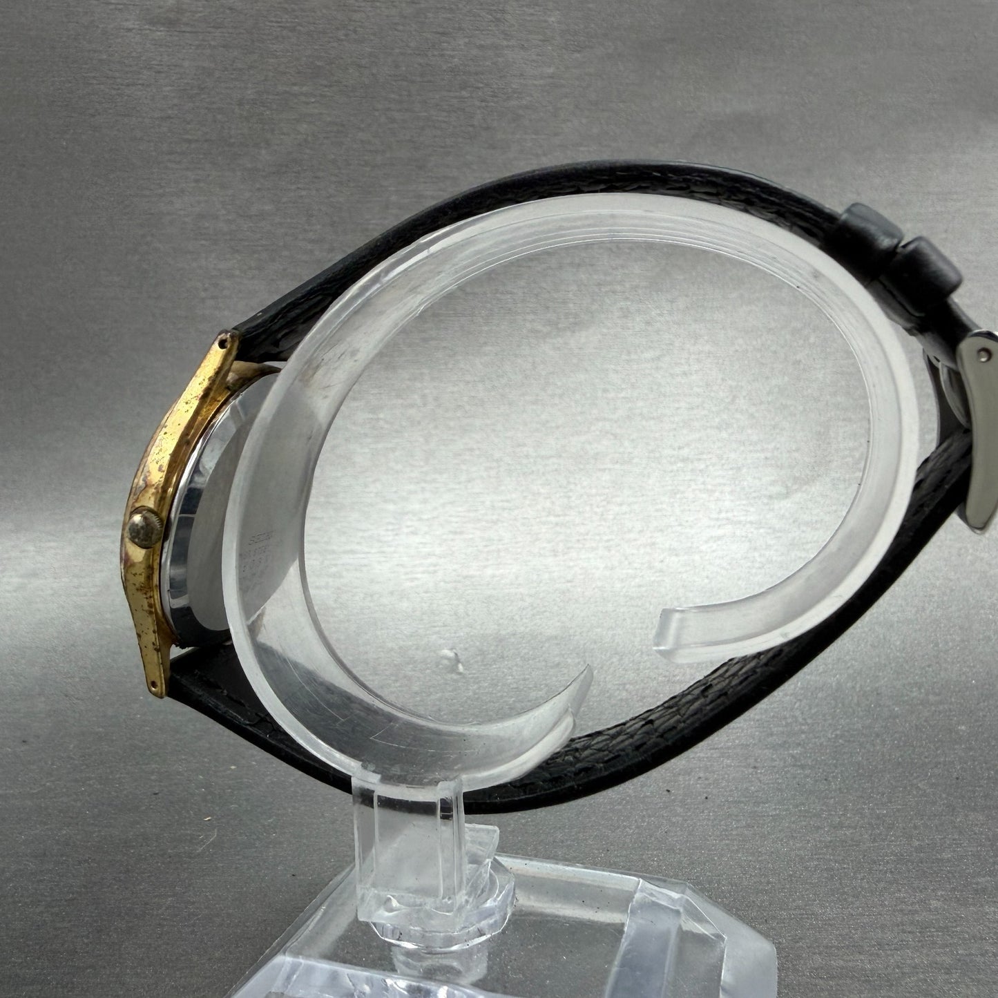 Seiko Watch Unisex 32mm Champagne Dial Gold Tone Round 2621-0150 New Battery7