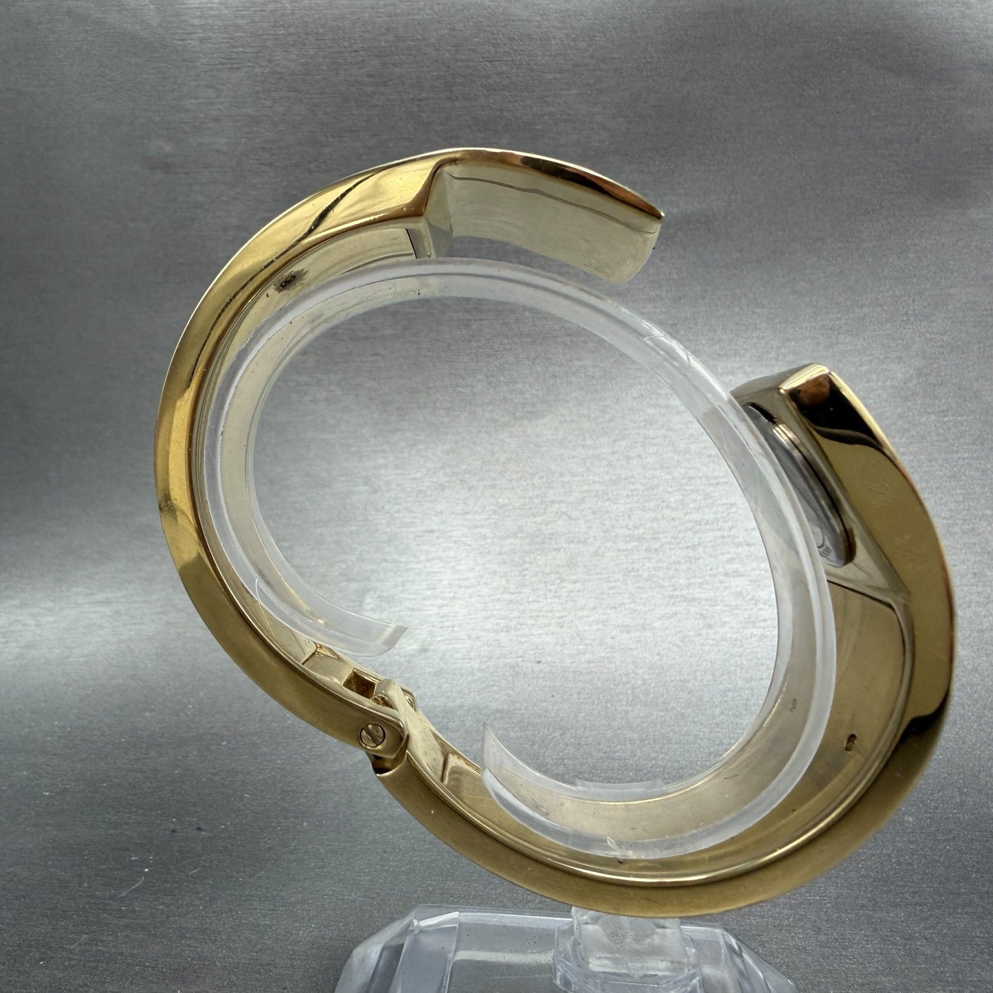Michael kors Bangle Watch Women 28mm Champagne Dial Gold Tone MK-3497 New Batt8