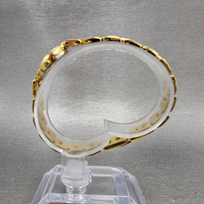 Citizen Watch Women 16mm Champagne Dial Gold Tone Oval 3220307825 New Battery6