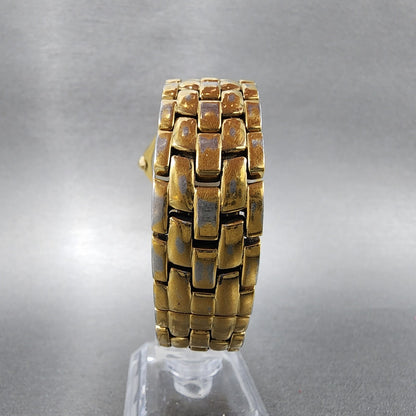 Wittnauer Watch Men 35mm Gold Dial Gold Tone Date Round JV8223 9514 New Battery