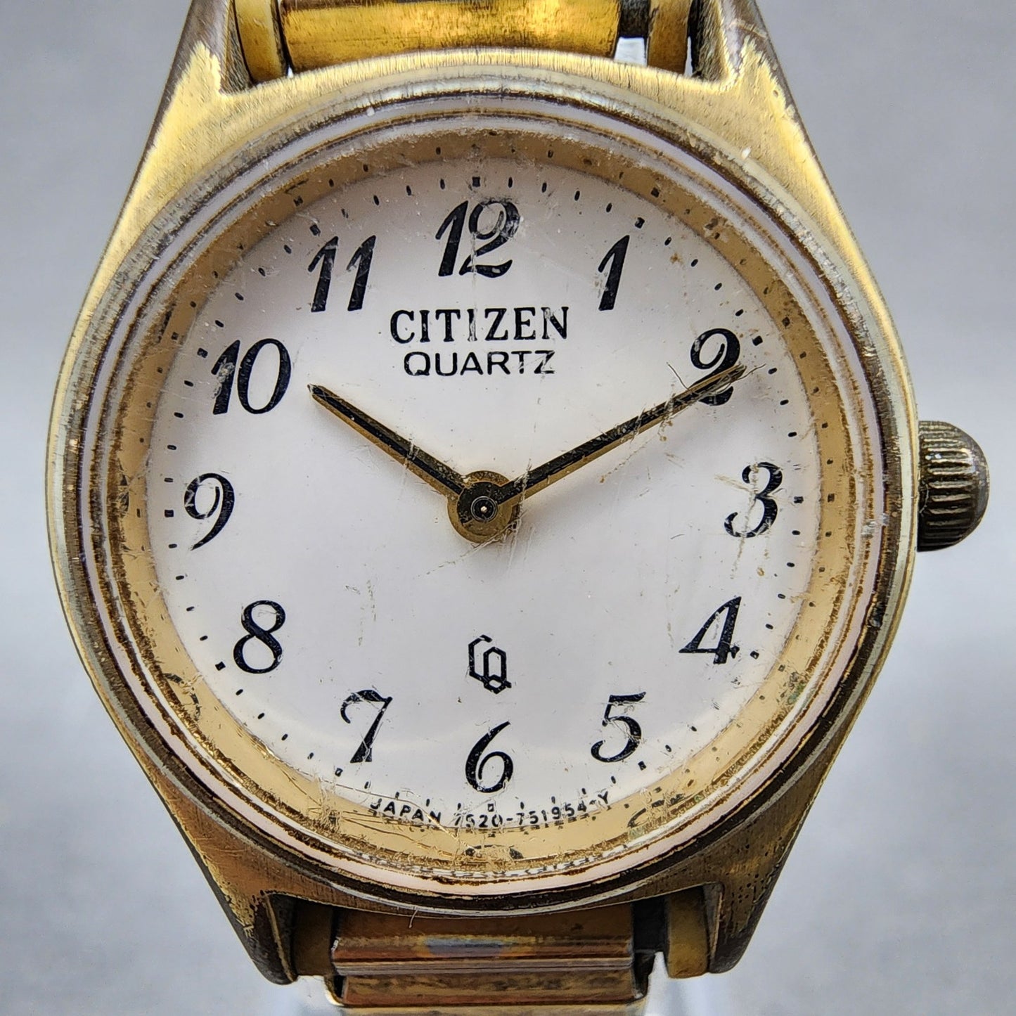 Citizen CQ Watch Women 23mm White Dial Gold Tone Round 4751574 New Battery2