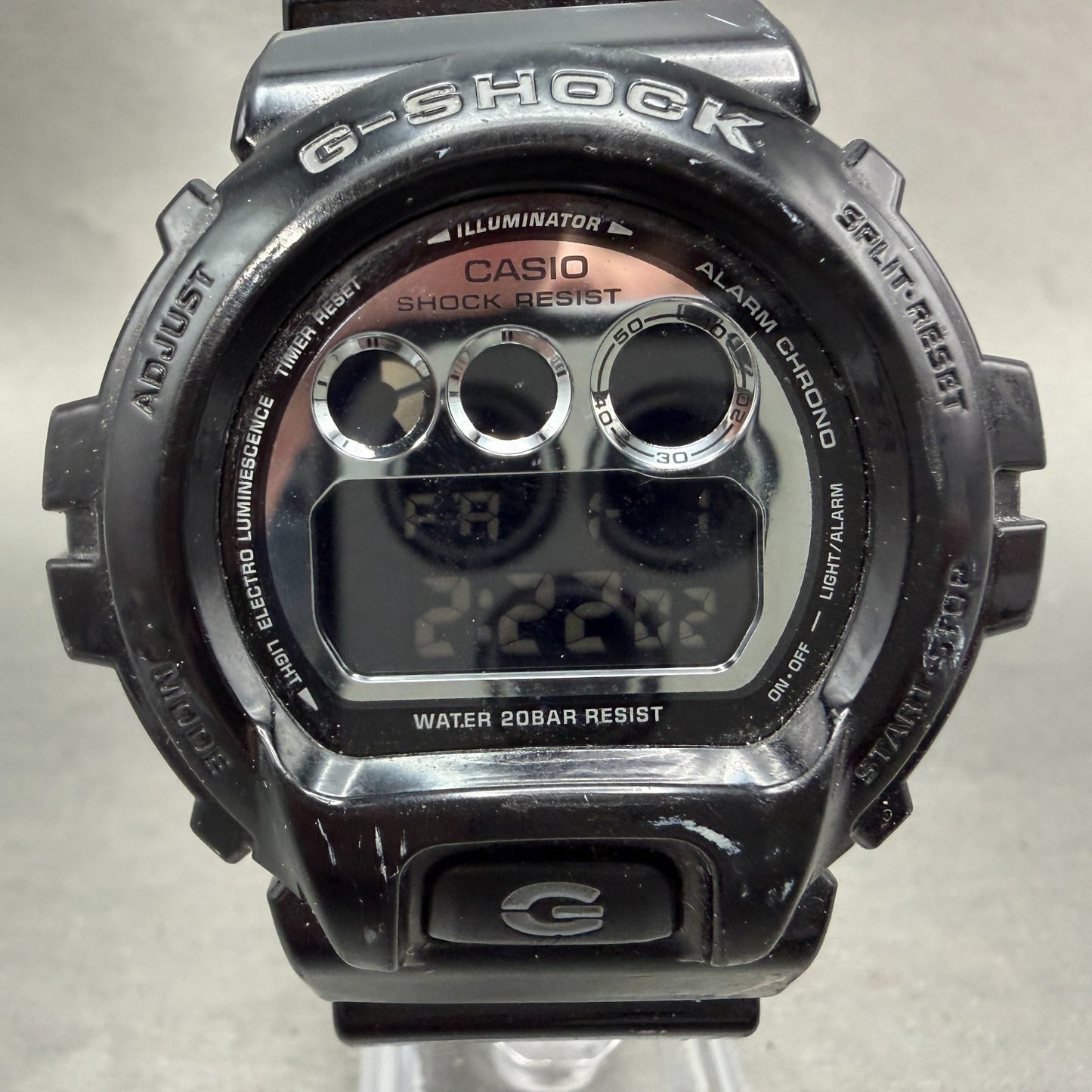 Casio G-Shock DW-6900NB Watch Men 50mm Digital LCD Black Tone Alarm Chrono Works0