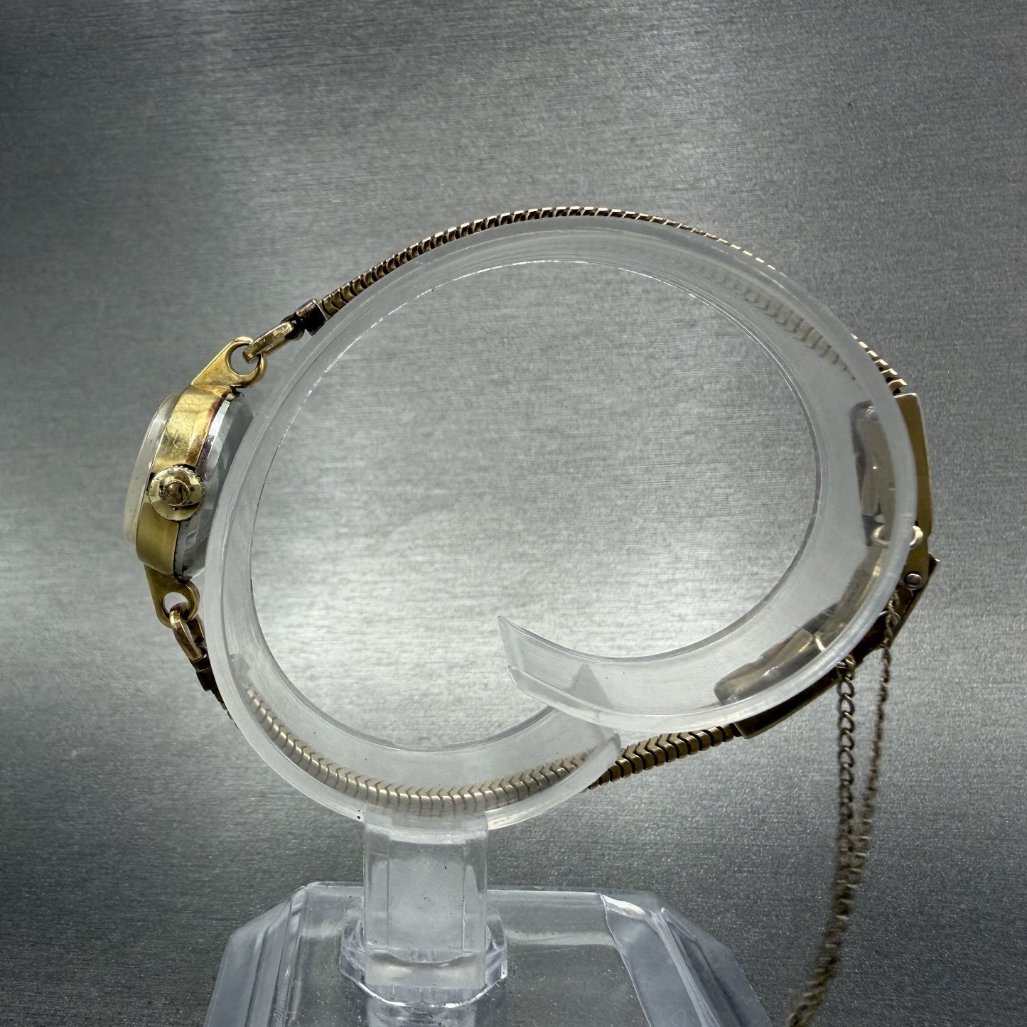 Omega Watch Women 17mm Gold Dial Gold Plated Manual Wind Runs Caliber VTG6