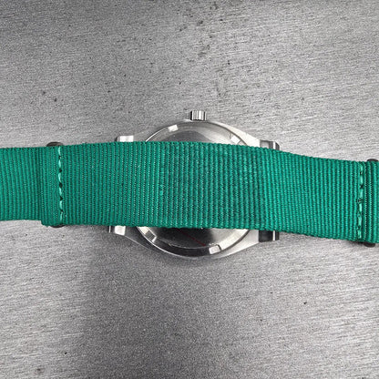 Nixon The Time Teller Watch Men 37mm Blue Dial Silver Tone Round New Battery10