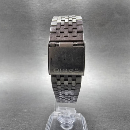 Casio AQ-320 Watch Men 31mm Black Dial Silver Tone Analog Digital New Battery7