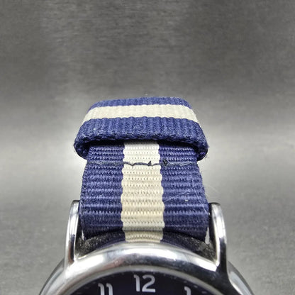 Timex Weekender Watch Men 38mm Blue Dial Silver Round New Battery TW2P657005