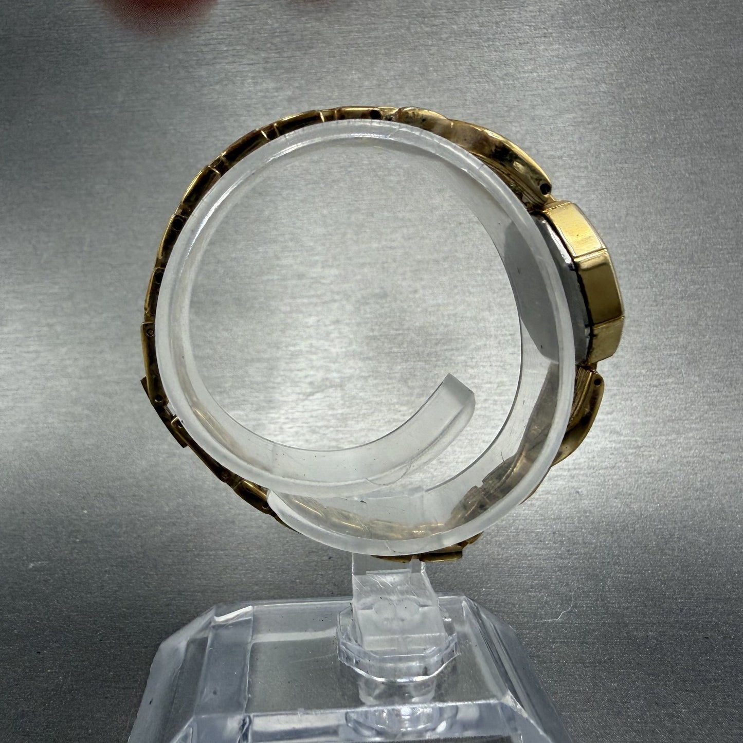 Citizen CQ Watch Women 20mm Black Dial Gold Tone Octagon 4-102444 New Battery8