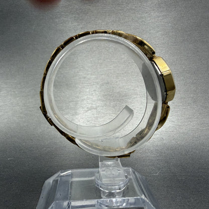 Citizen CQ Watch Women 20mm Black Dial Gold Tone Octagon 4-102444 New Battery8