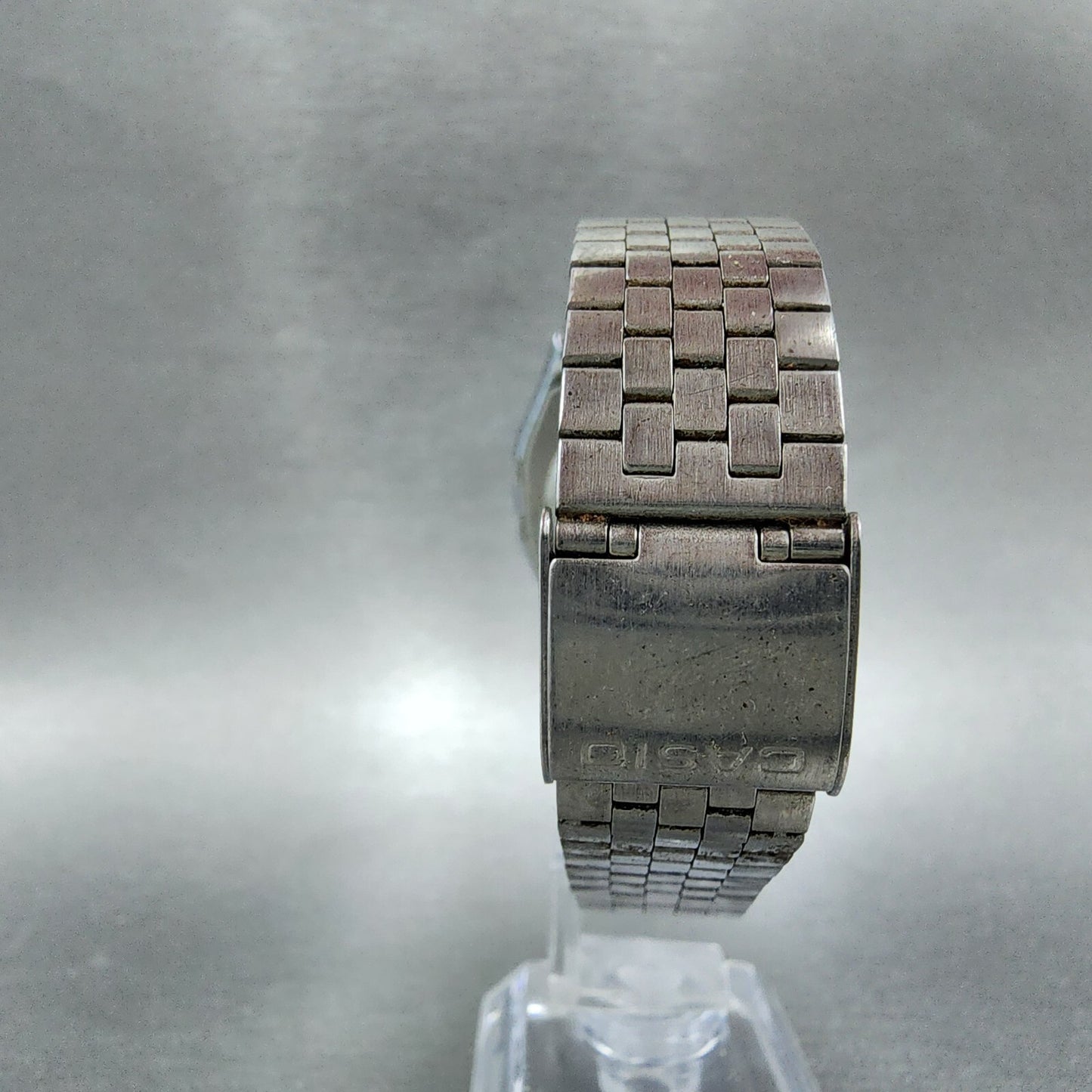 VTG Casio 155-B815 Watch Men 34mm Digital Silver Tone Octagon PARTS