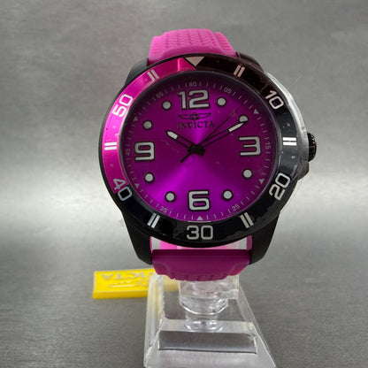 Invicta Pro Diver Watch Men 45mm Purple Dial Black Tone Round 23248 New Battery5