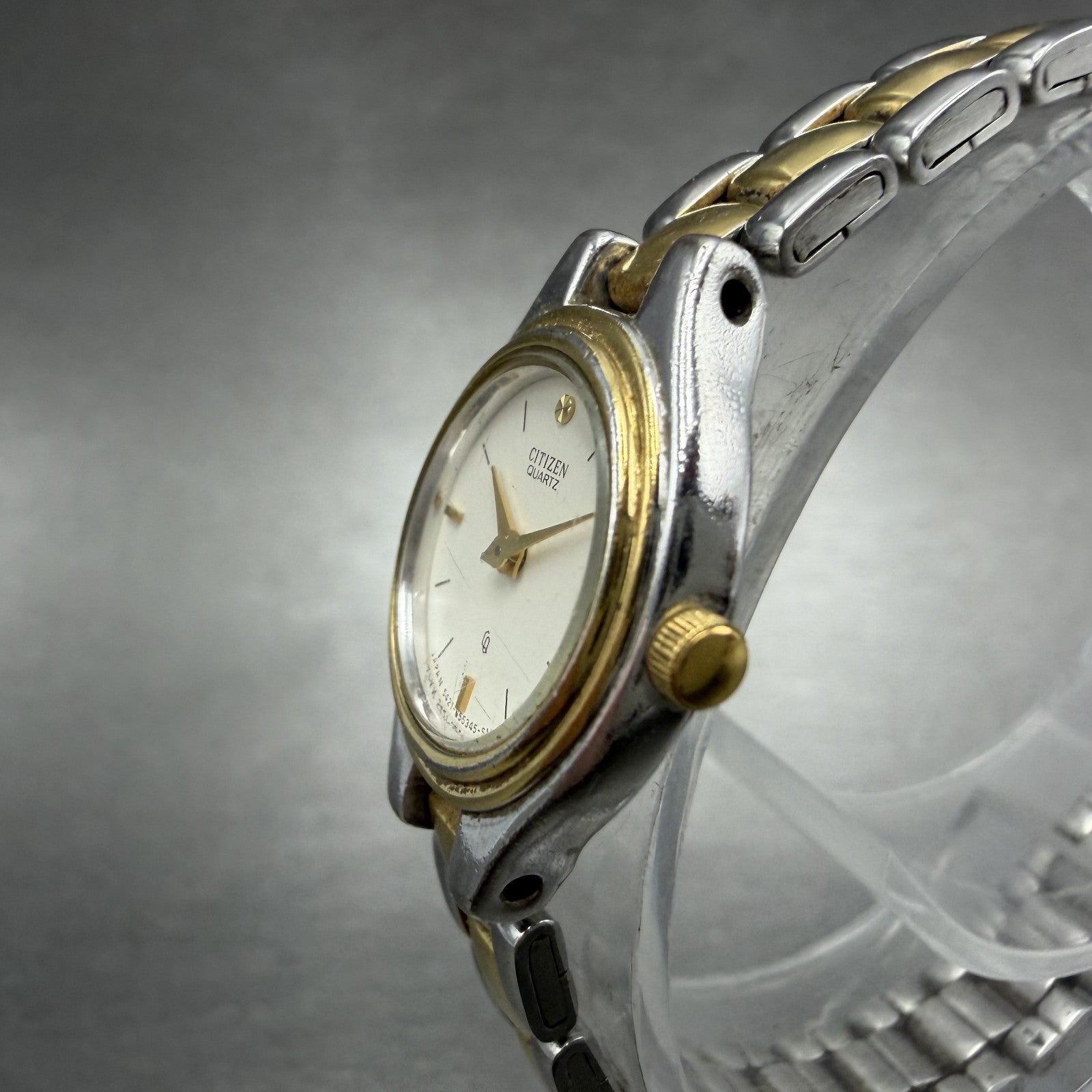 Citizen Watch Women 18mm White Dial Two Tone Oval 5421-S17888 New Battery VTG2