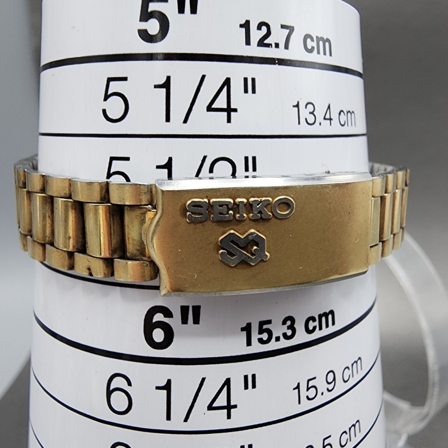 Seiko SQ Watch Women 25mm Gold Dial Gold Tone Daydate 26260159 PARTS11