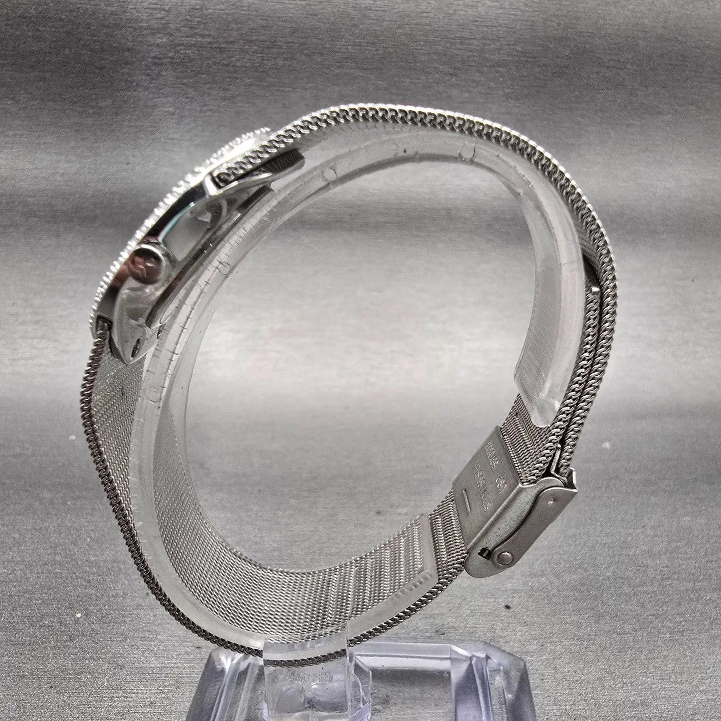 Skagen Steel Watch Women 26mm MOP Dial Silver Tone Gemmed 566XSSS New Battery6