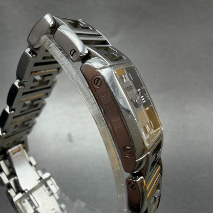 Fendi 1200L Tank Watch Women 16mm Silver Dial Steel Rectangle New Battery W/Box5