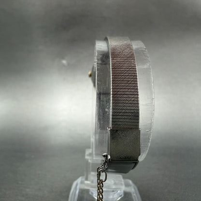 Seiko Watch Women 16mm Silver Dial Two Tone Round 2C20-0259 New Battery 56G7