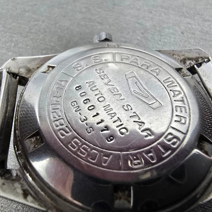 Citizen Seven Star Deluxe Watch Men 36mm Silver Dial Silver Daydate Round Runs10