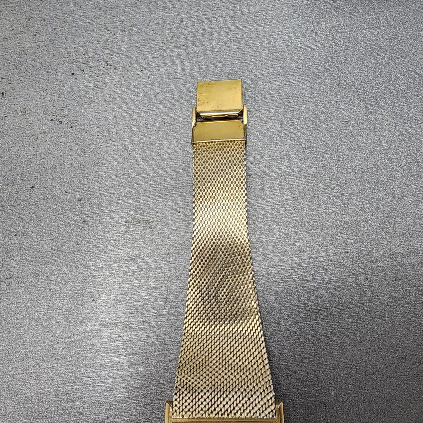 Wittnauer Tank Watch Men 26mm Gold Dial Gold Tone Rectangle PARTS5
