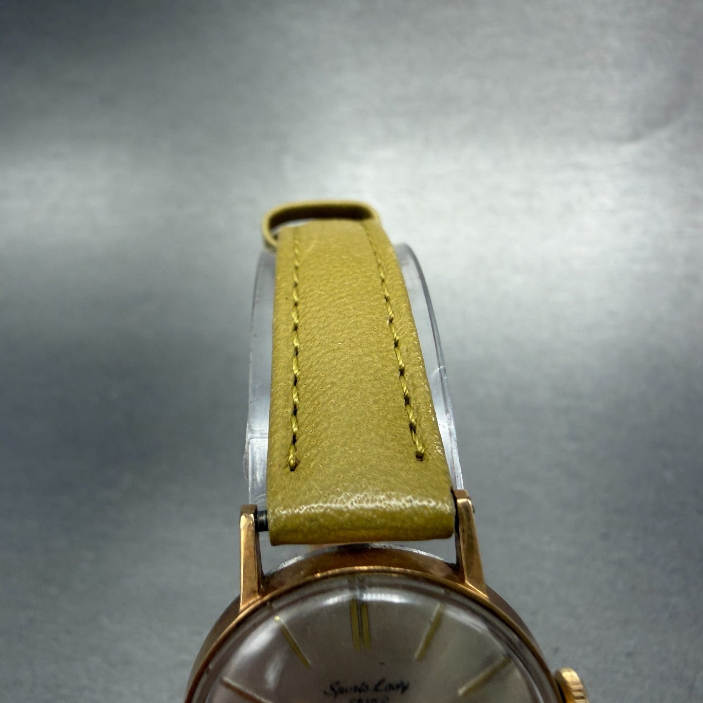 Seiko Sports Lady Watch Women 24mm Silver Dial Gold Tone Round Manual 6512 Runs4