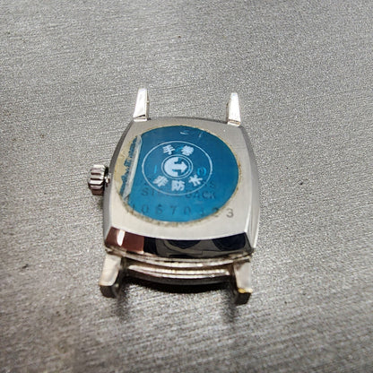 Rado Silky Tank Watch Women 18mm Silver Dial Steel Rectangle Manual Wind PARTS9