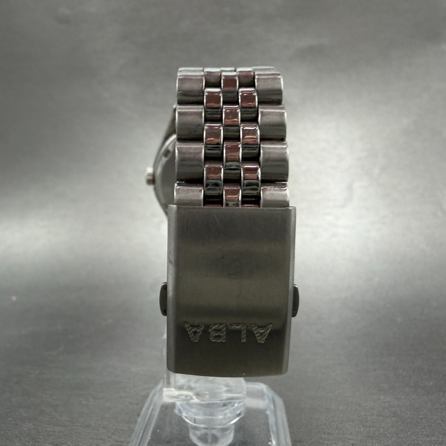 Seiko Alba Watch Men 34mm White Dial Silver Tone Round V501-0EL0 New Battery7