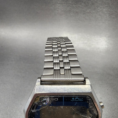 Casio AA-92W Thunder Watch Men 35mm Digital Silver Tone Alarm Chrono READ!!!