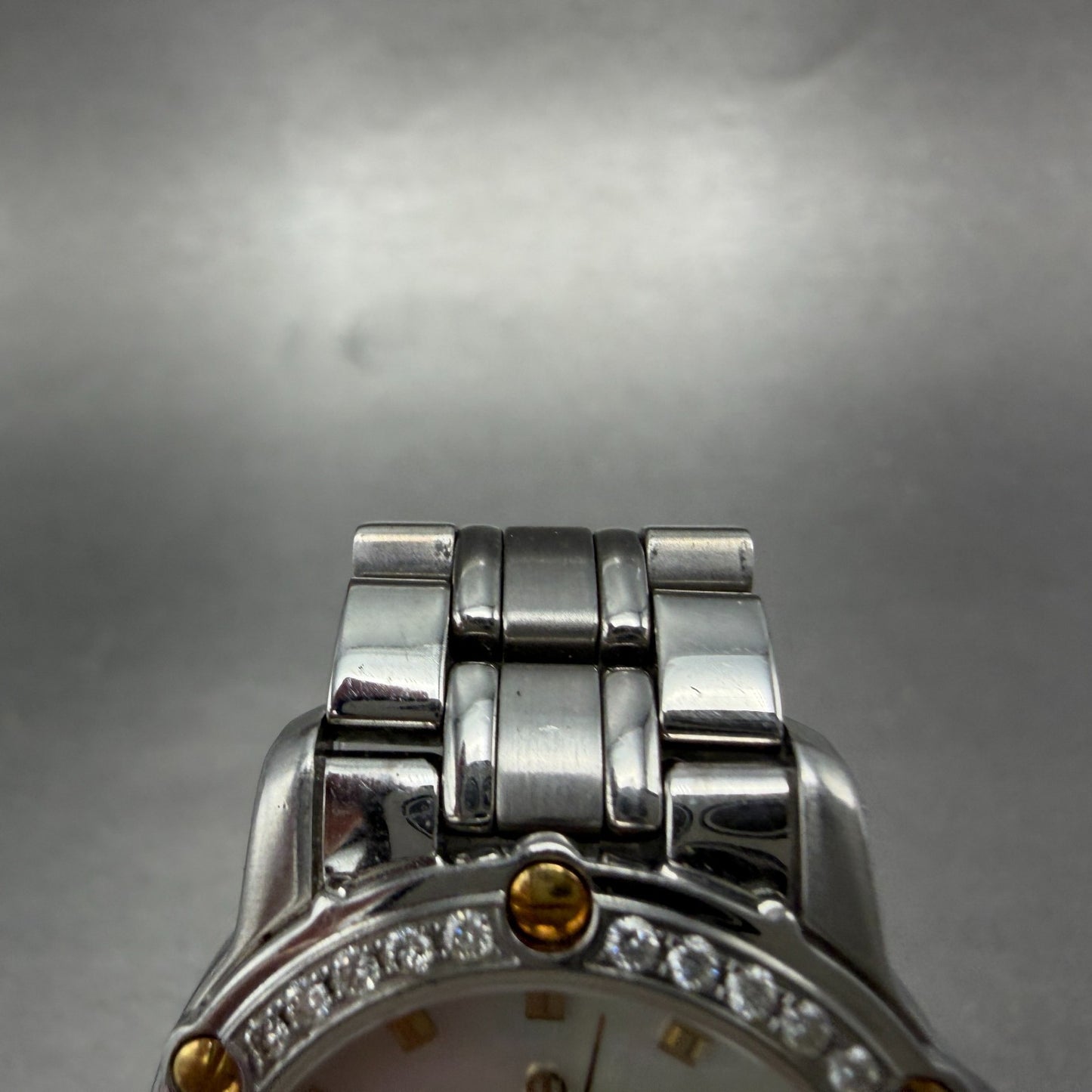 Maurice Lacroix Tiago Watch Women 30mm MOP Dial Two Tone Date Diamond New Batt4