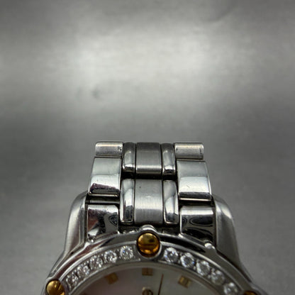 Maurice Lacroix Tiago Watch Women 30mm MOP Dial Two Tone Date Diamond New Batt4
