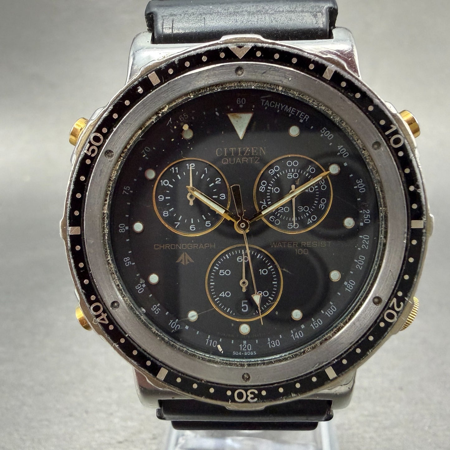 Citizen Promaster Chrono Watch Men 40mm Black Dial Steel 3560-351801 PARTS2