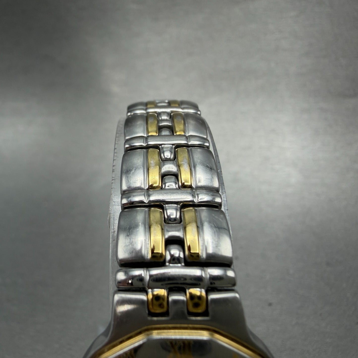 Yves Saint Laurent Watch Women 25mm White dial Two Tone Date 9613-H18644 New Bat4
