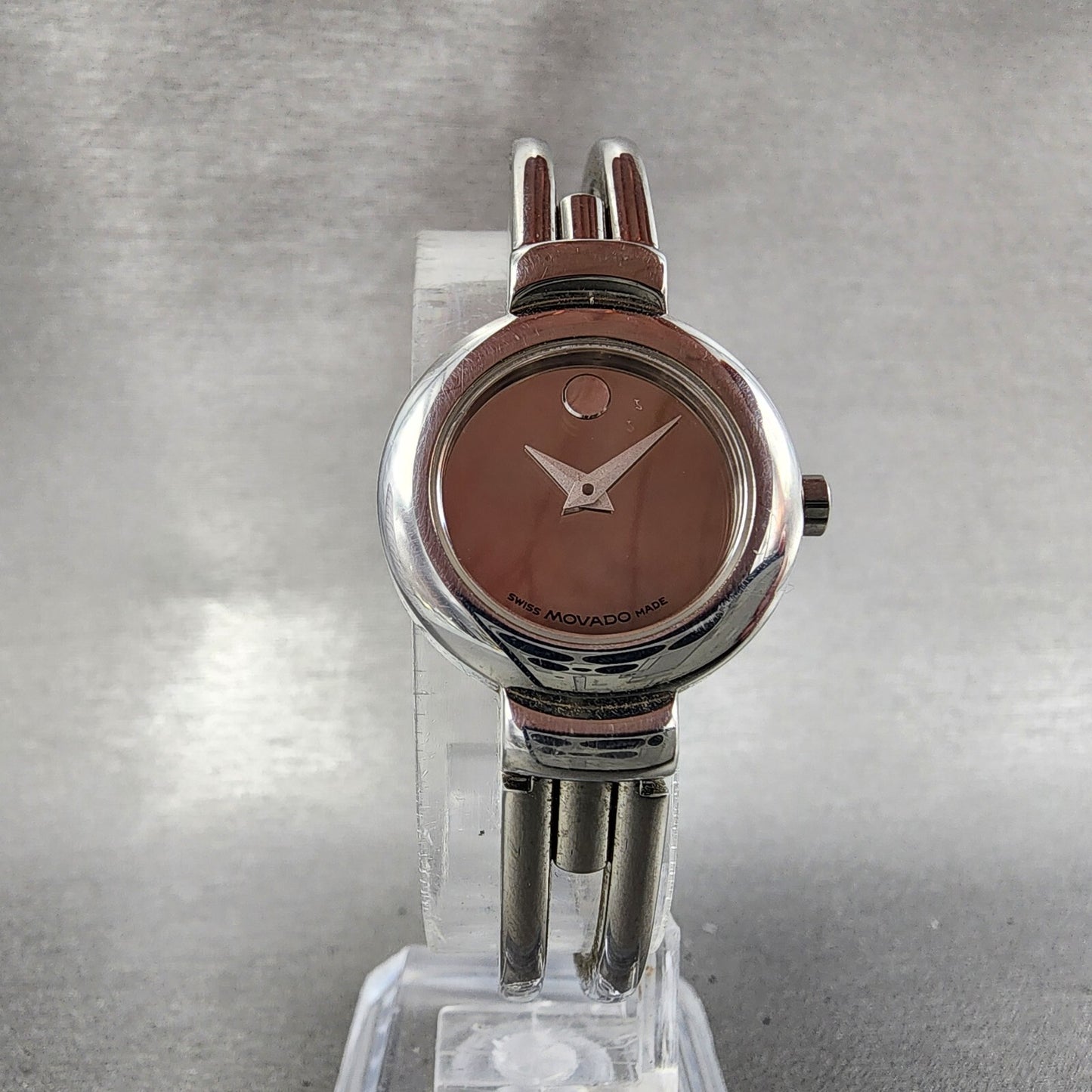 Movado Harmony Watch Women 23mm Silver Dial Stainless steel 84A1809  New Battery5