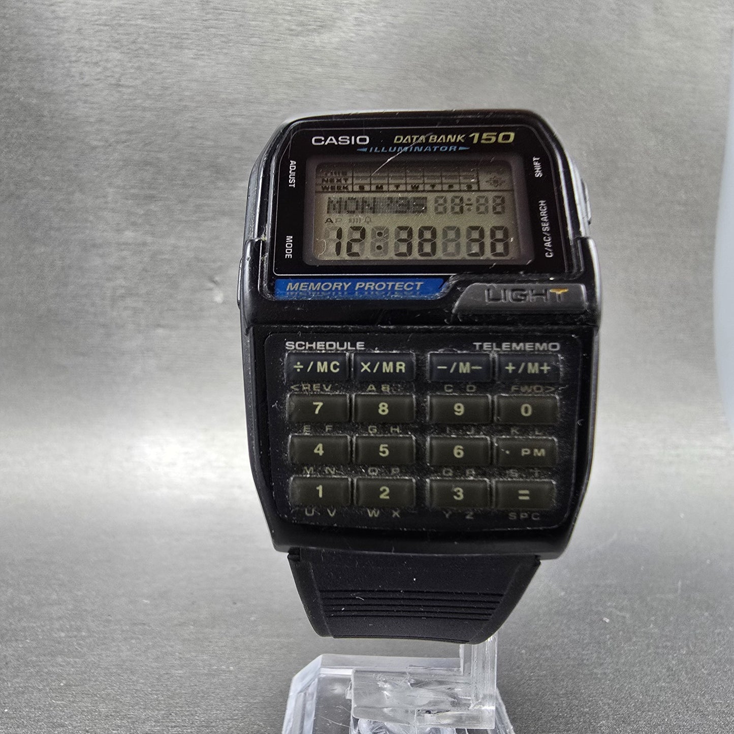 Casio Calculator DBC-150 Watch Men 35mm Black Alarm Chronograph 1477 New Battery5
