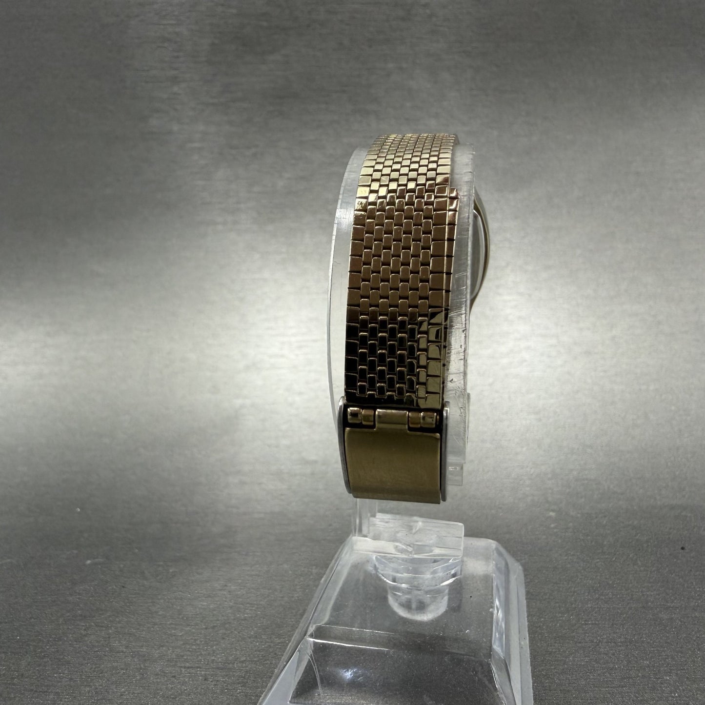 Seiko Alba Estate Tank Watch Women 21mm Champagne Dial Gold Tone New Battery7