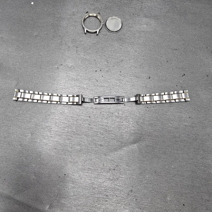 MovadoVerso Bracelet 11mm Two Tone Stainless Steel Butterfly Clasp 85-G4-82512