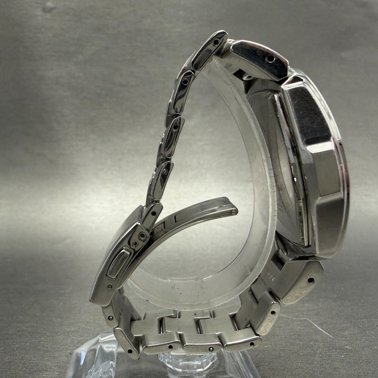 Seiko Wired Chronograph Watch Men 37mm Black Dial Steel Date 7T92-0HT0 New Batt8