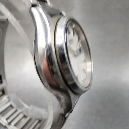 Seiko Watch Women 27mm White Dial Silver Tone Daydate Round 43030030 New Batt3