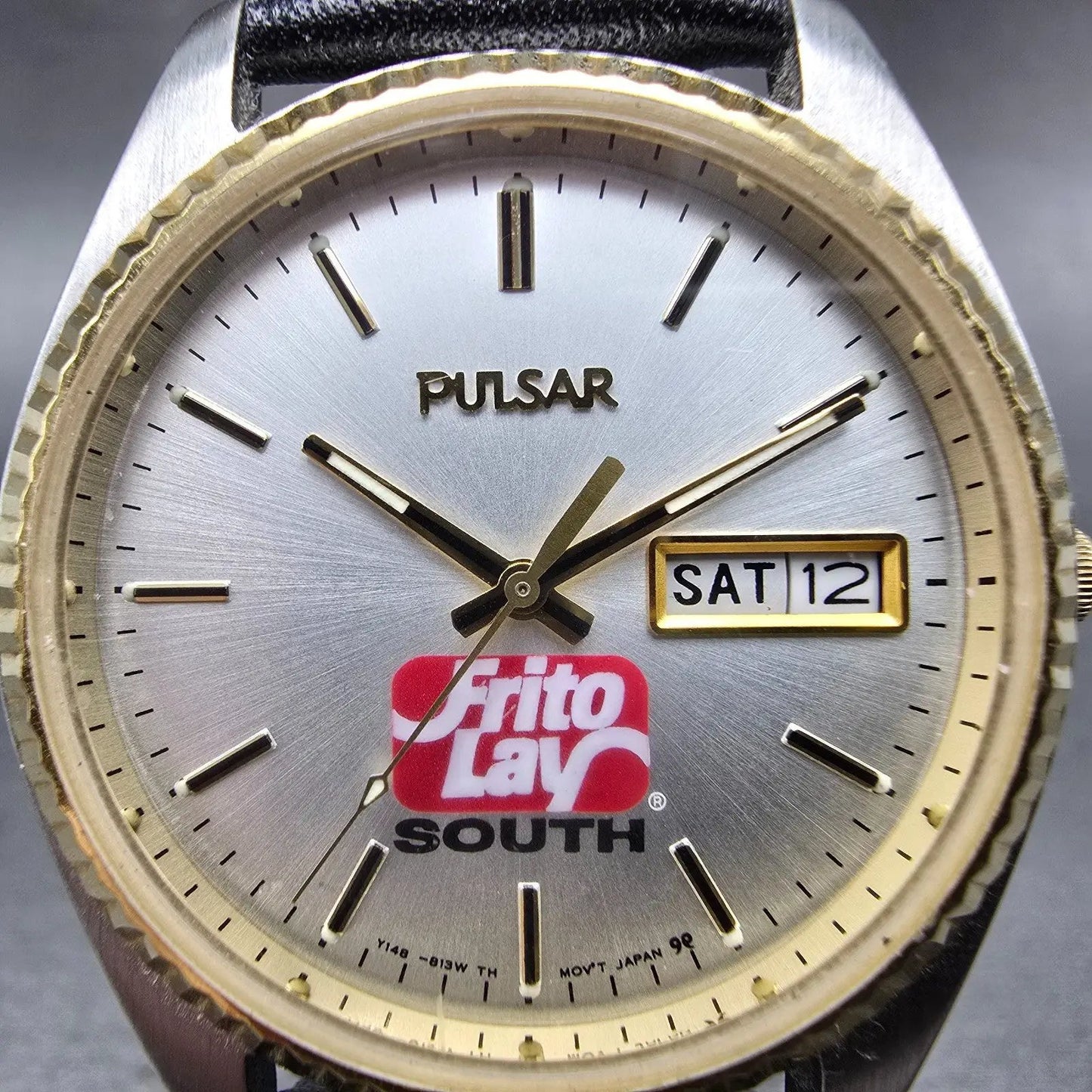 Seiko Pulsar President Watch Men 35mm Silver Dial Two Tone Daydate New Battery1