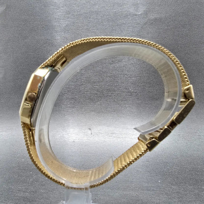 Armitron Deauville Watch Men 31mm Champagne Dial Gold Date PARTS VTG Quartz7