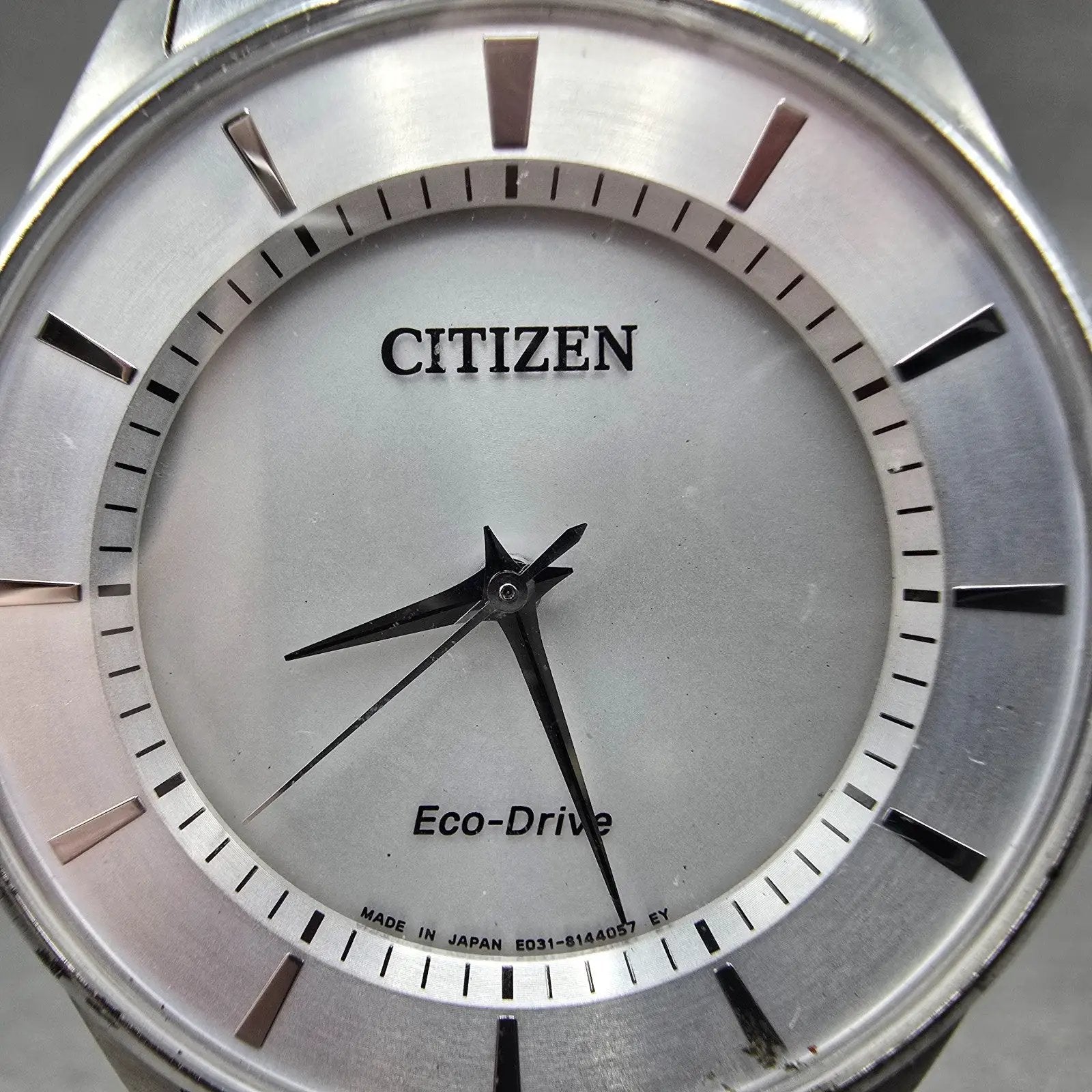 Citizen Eco-Drive Watch Men 37mm Silver Dial Silver Tone E031-S103720 PARTS2