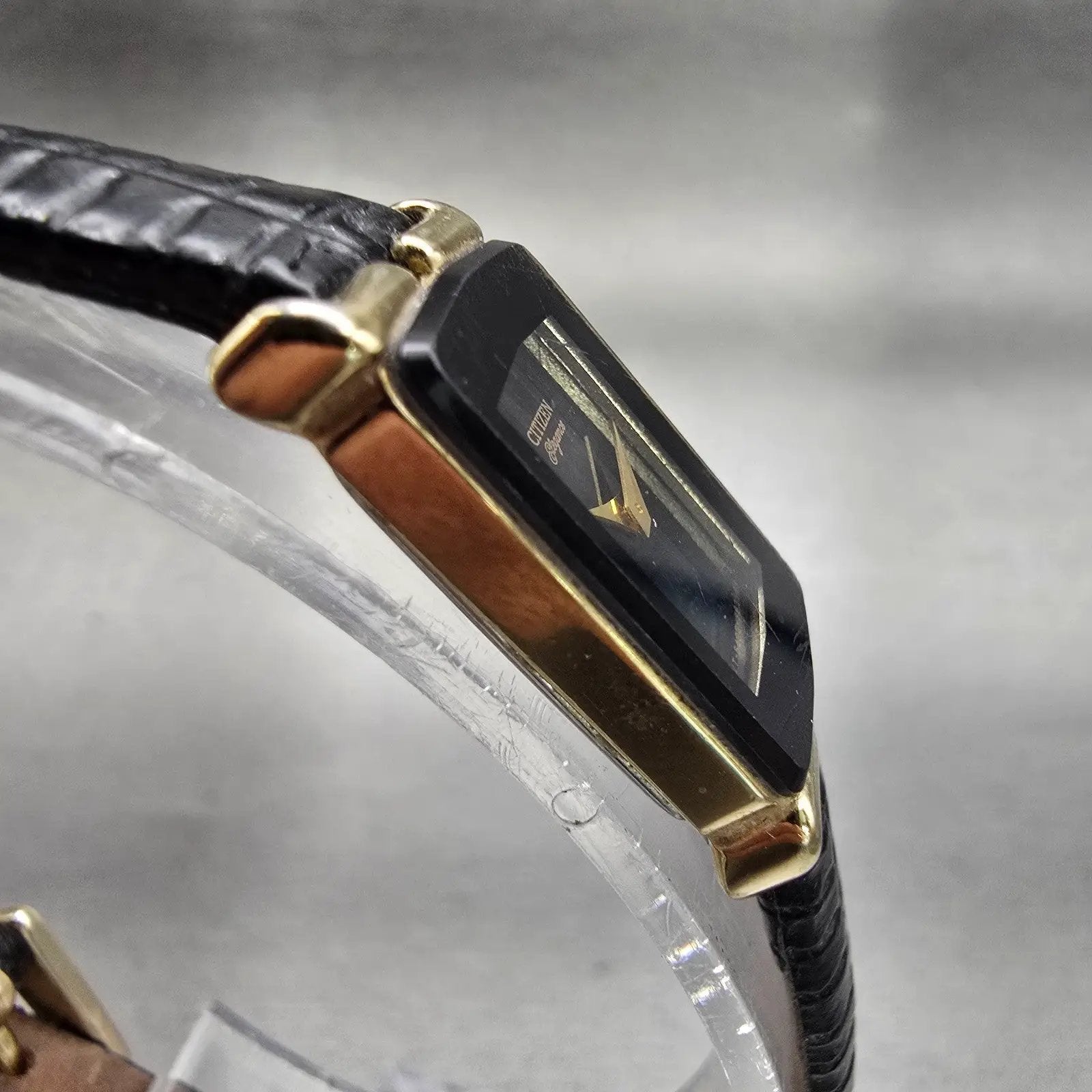 Citizen Elegance Watch Women 13mm Black Dial Gold Tone 5420-S21966 New Battery3