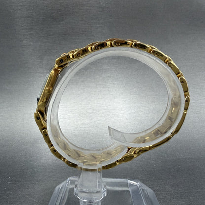 Citizen Elegance Watch Women 13mm Green Dial Gold Tone Hexagon New Battery ABCD6