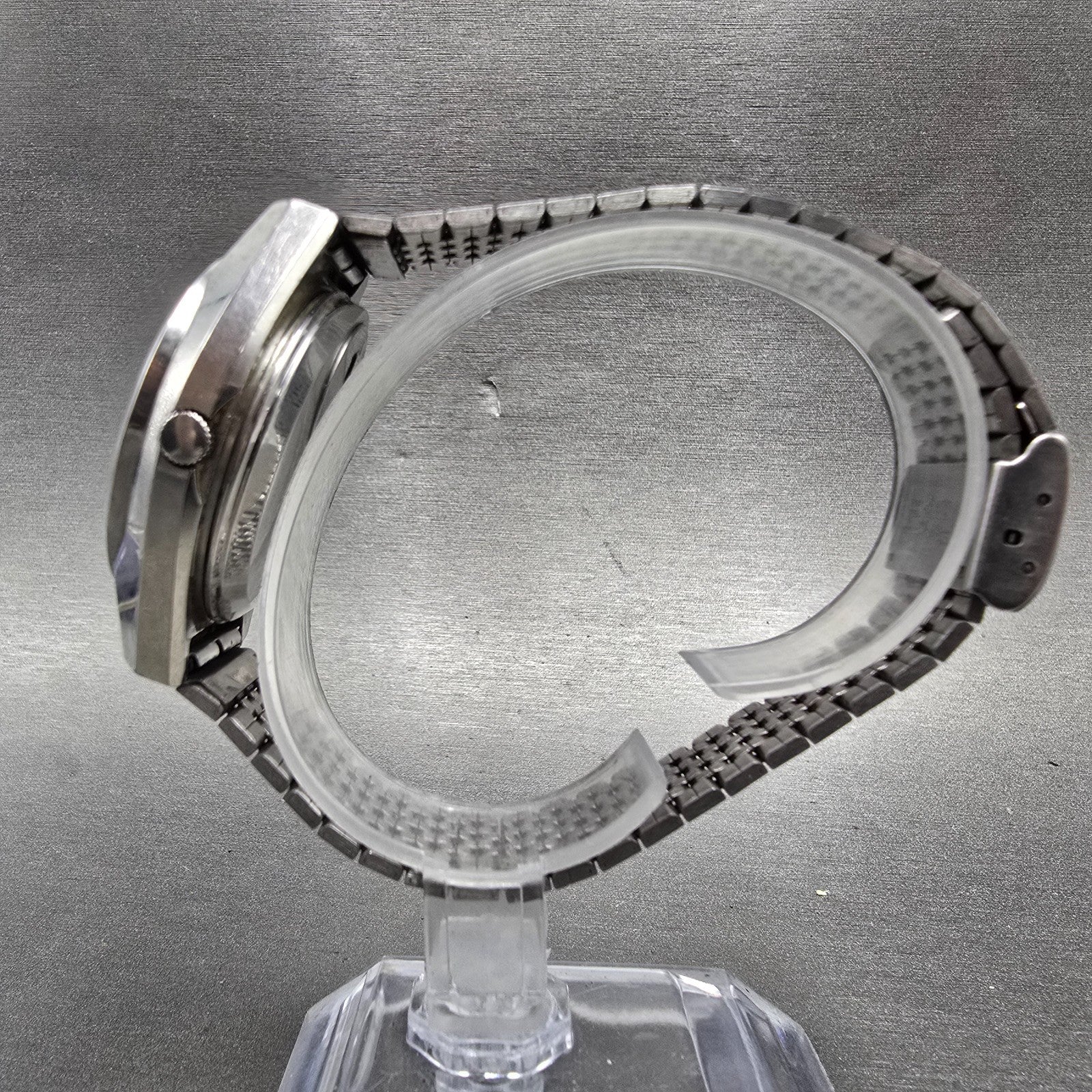 Seiko Type II Watch Men 36mm Silver Dial Silver Tone Daydate 4623-8000 New Batt6